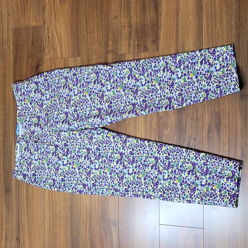 J. McLaughlin Floral Pattern Ankle Length Pants Size 8